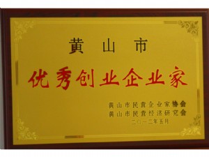 黃山市優(yōu)秀創(chuàng)業(yè)企業(yè)家
